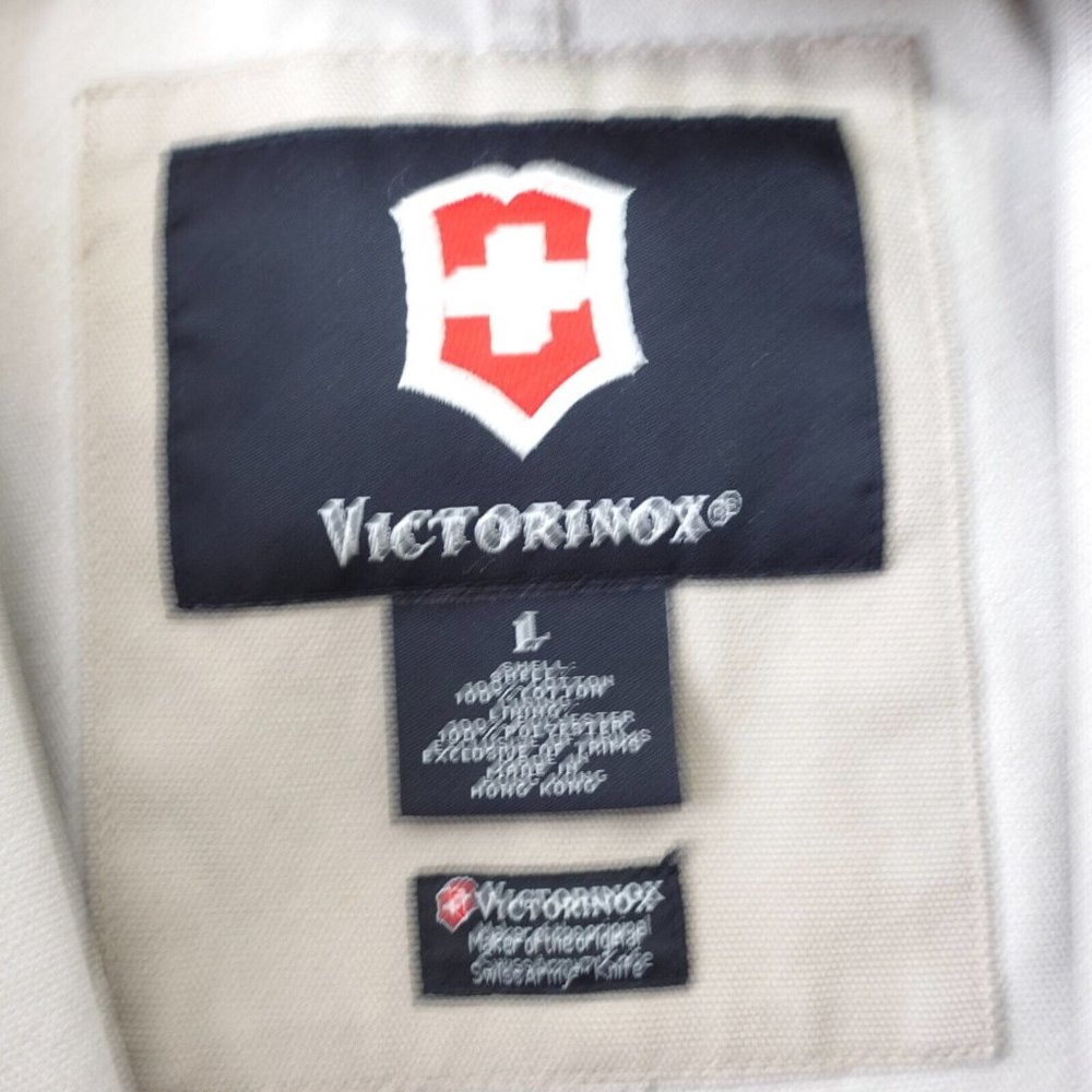 Neutral Granpacore Jacket Men L Tan Chore Utility Barn Field Vintage VICTORINOX - Picture 4 of 16